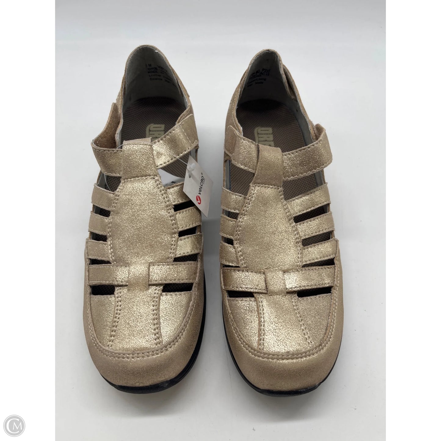 Shoes Flats By Drew In Gold, Size: 8