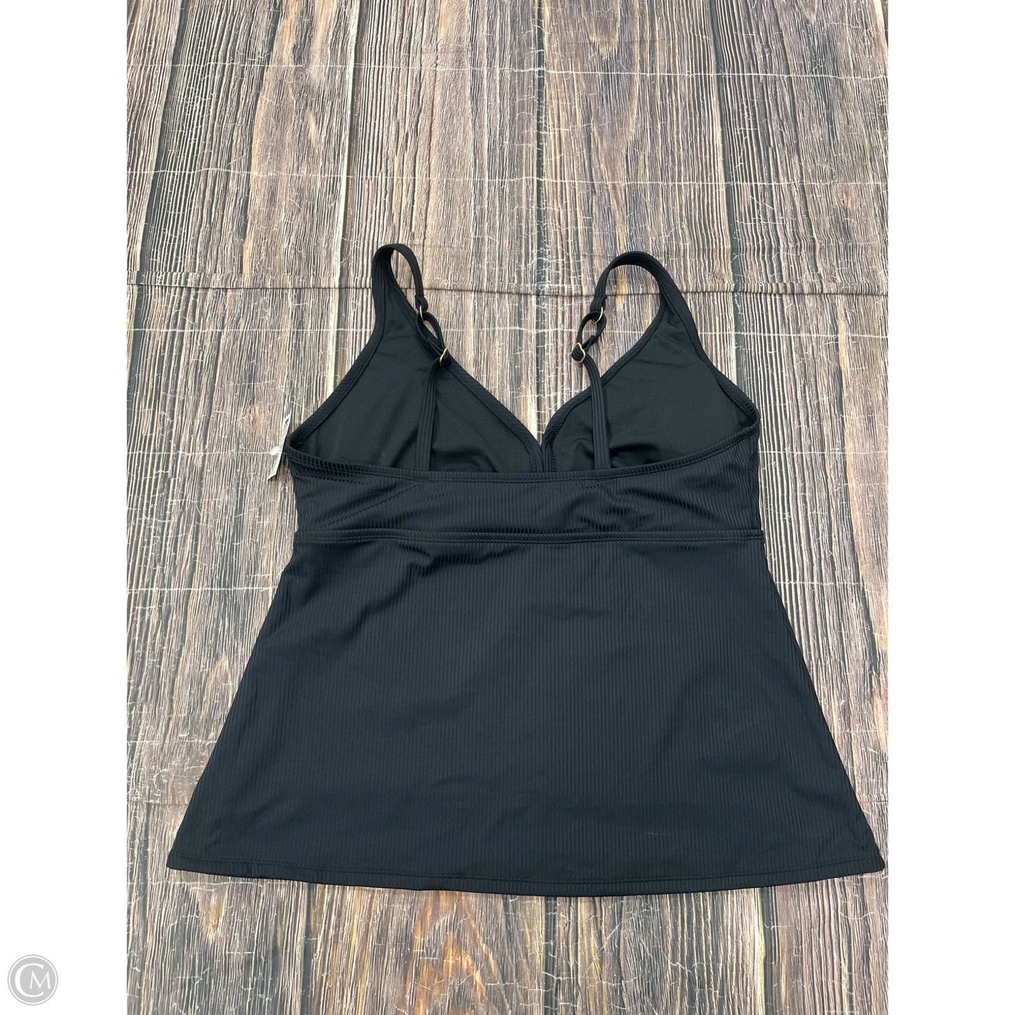 Swimsuit Top By Time And Tru In Black, Size: 1x