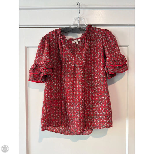 Top Short Sleeve By Max Studio In Multi-colored, Size: S