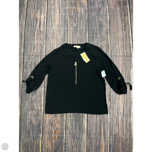 Top Long Sleeve By Michael By Michael Kors In Black, Size: M