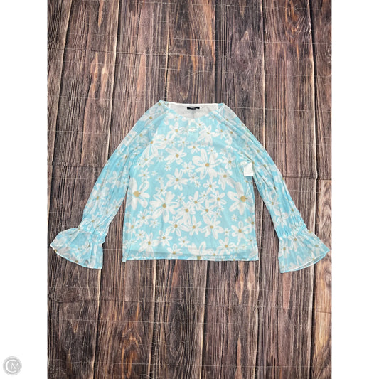Top Long Sleeve By Alfani In Floral Print, Size: M