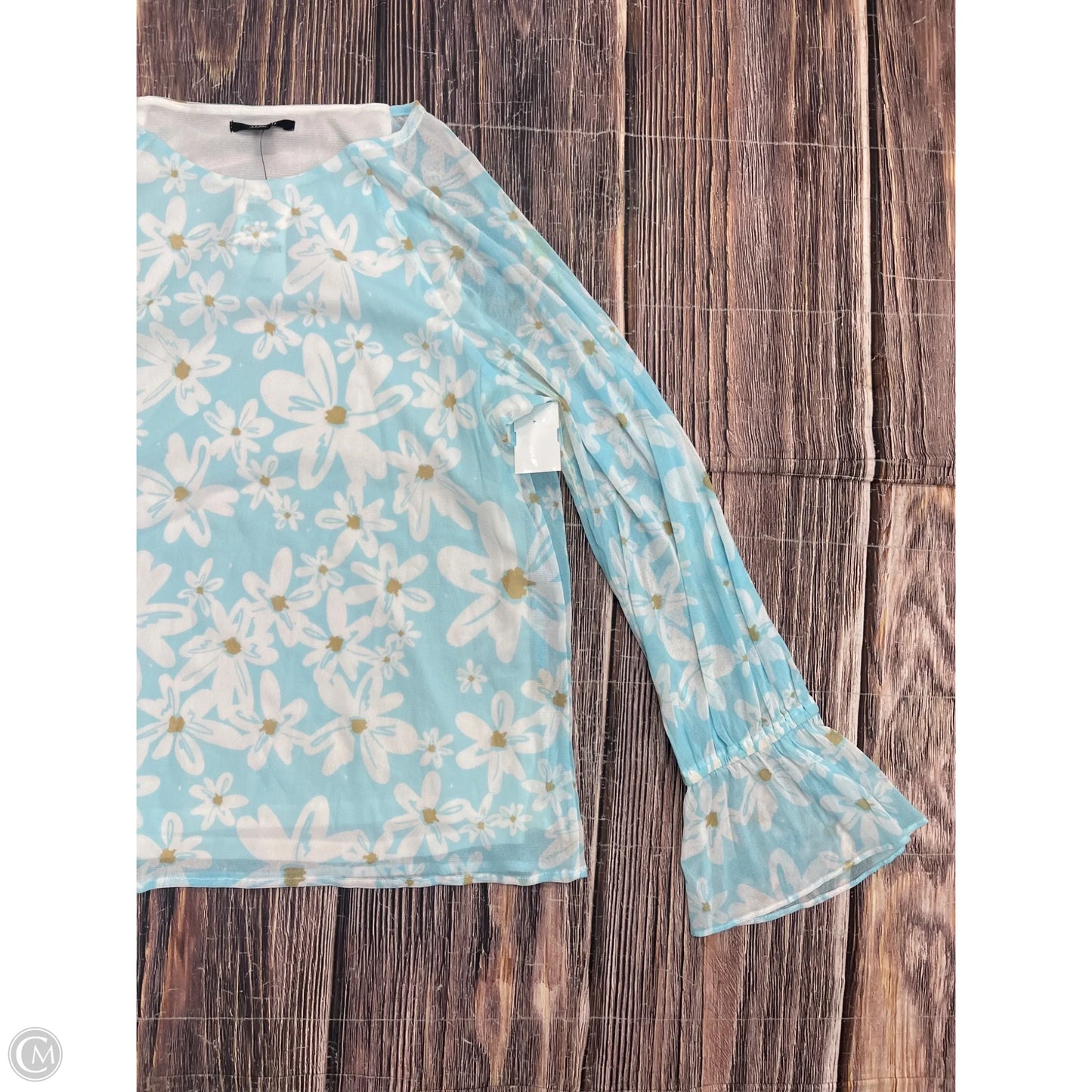 Top Long Sleeve By Alfani In Floral Print, Size: M