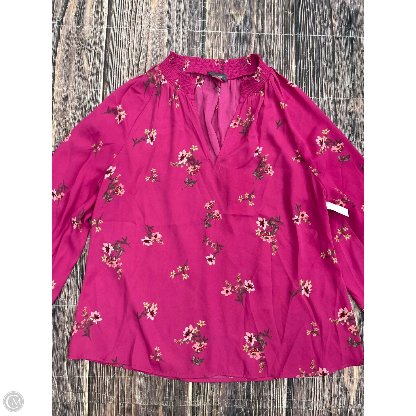 Top Long Sleeve By Vince Camuto In Pink, Size: M