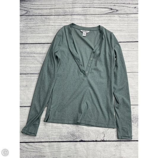 Athletic Top Long Sleeve Crewneck By Athleta In Green, Size: S