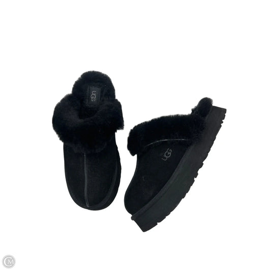 Slippers Designer By Ugg In Black, Size: 8