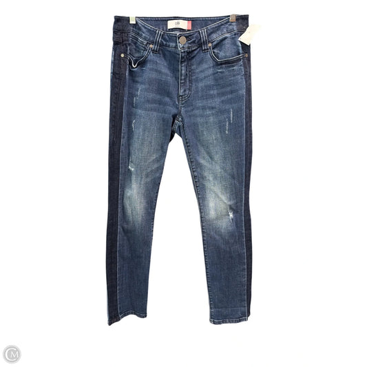 Jeans Straight By Cabi In Blue Denim, Size: 6