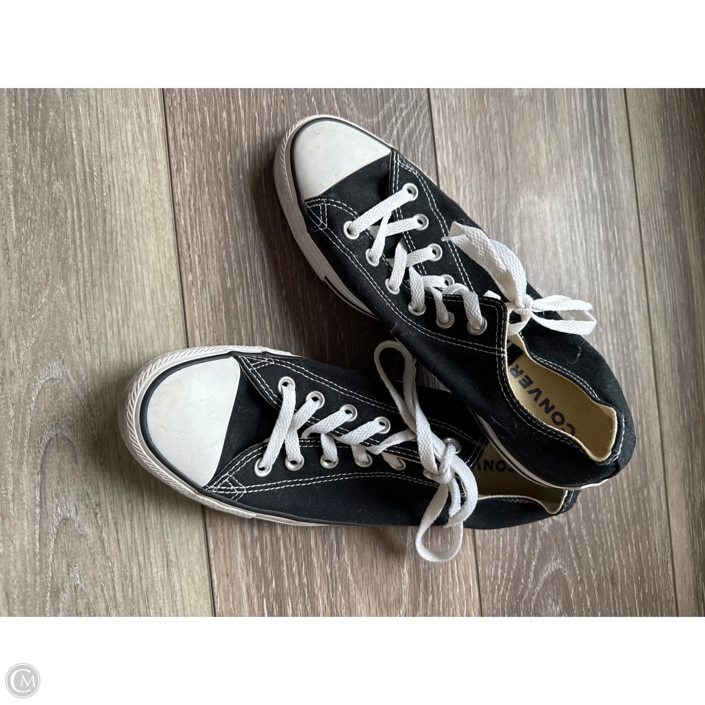 Shoes Athletic By Converse In Black & White, Size: 9.5