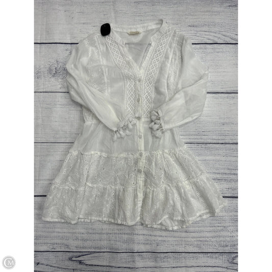 Swimwear Cover-up By Clothes Mentor In White, Size: M