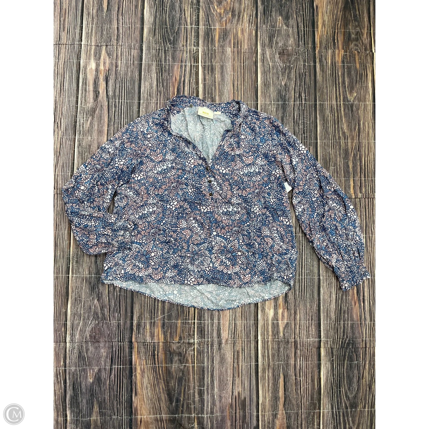 Top Long Sleeve By Maeve In Blue, Size: Xl
