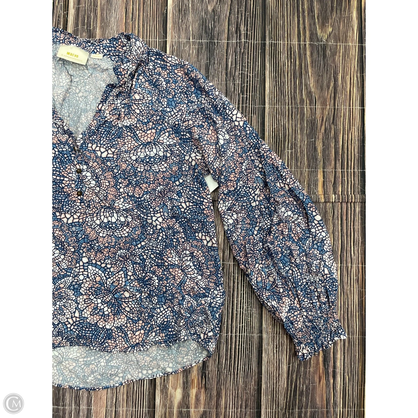 Top Long Sleeve By Maeve In Blue, Size: Xl