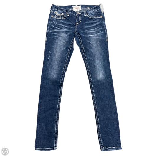 Jeans Skinny By Big Star In Blue Denim, Size: 10l