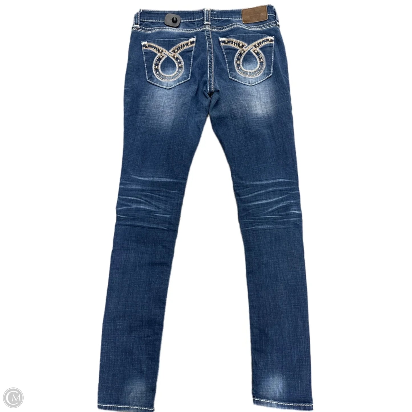 Jeans Skinny By Big Star In Blue Denim, Size: 10l