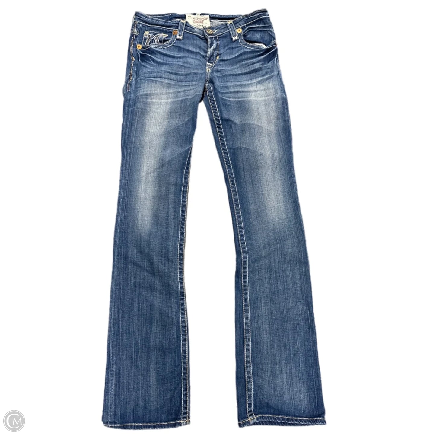 Jeans Boot Cut By Big Star In Blue Denim, Size: 10l