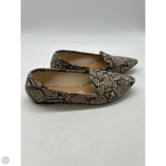 Shoes Flats By Bamboo In Snakeskin Print, Size: 8