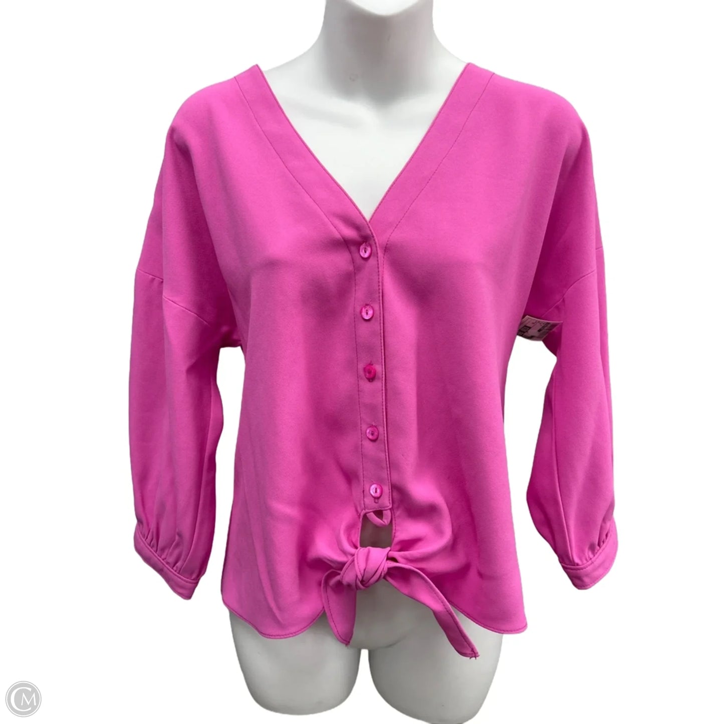 Top Long Sleeve By Trina Turk In Pink, Size: Xs