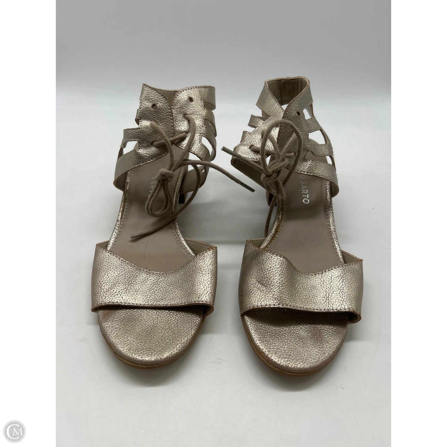 Shoes Heels Block By Franco Sarto In Gold, Size: 8