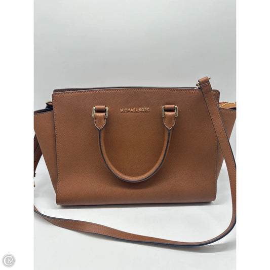 Handbag Leather By Michael By Michael Kors, Size: Large
