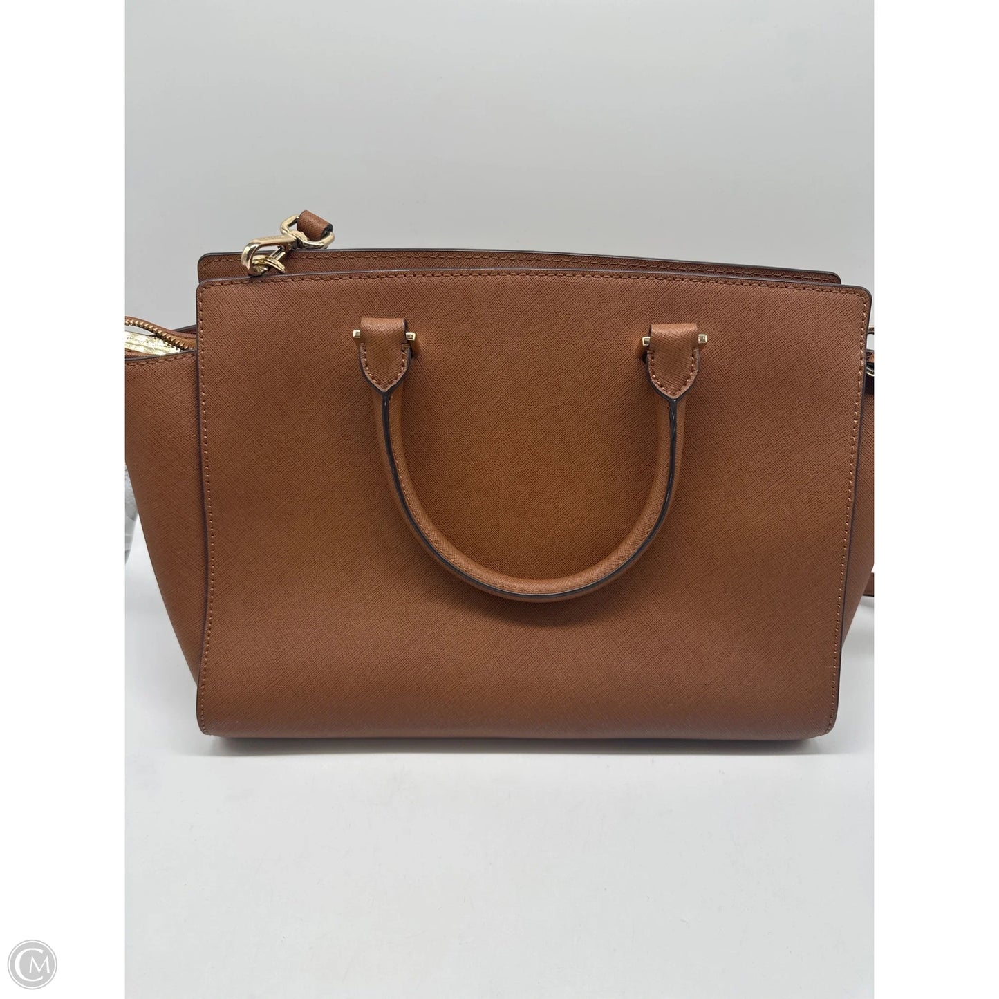 Handbag Leather By Michael By Michael Kors, Size: Large