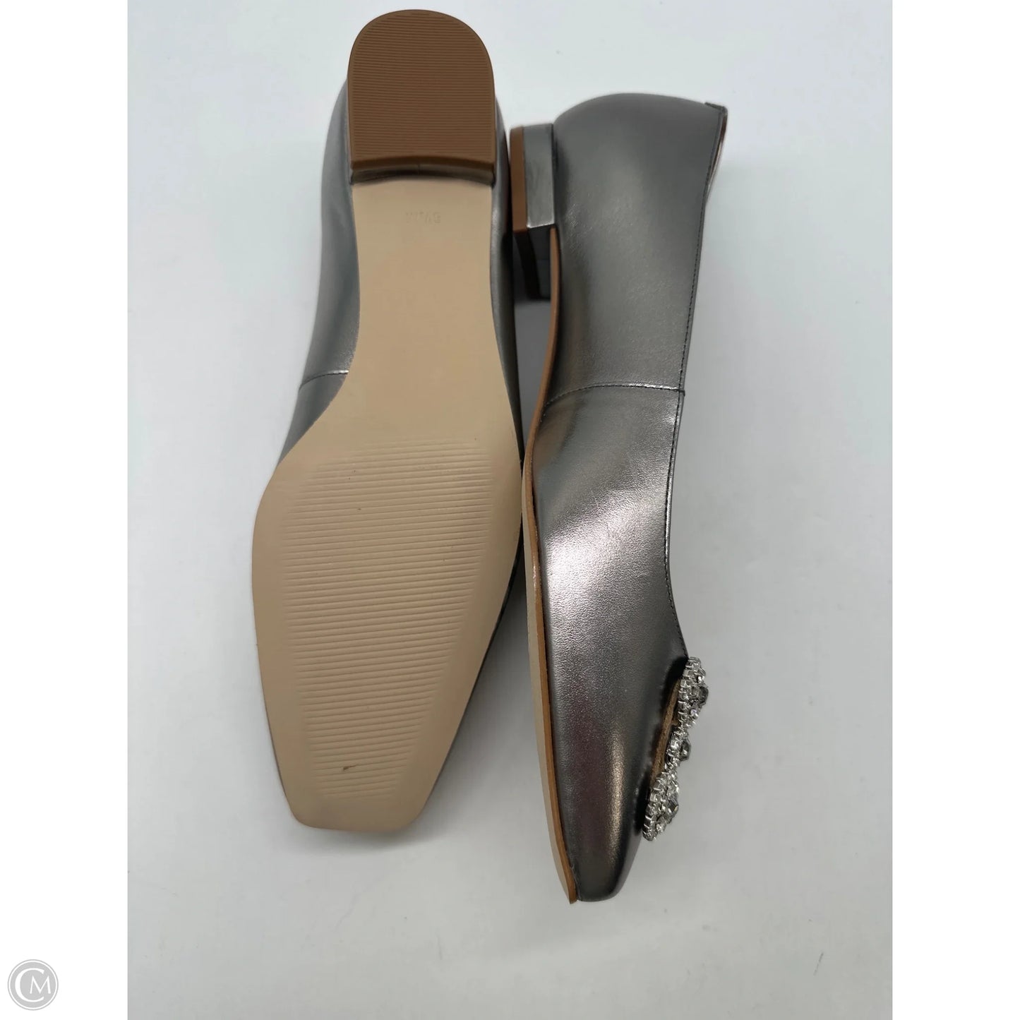 Shoes Flats By Talbots In Silver, Size: 8.5