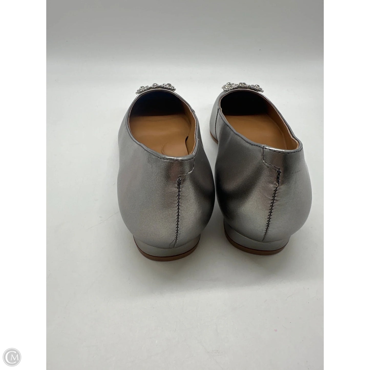 Shoes Flats By Talbots In Silver, Size: 8.5