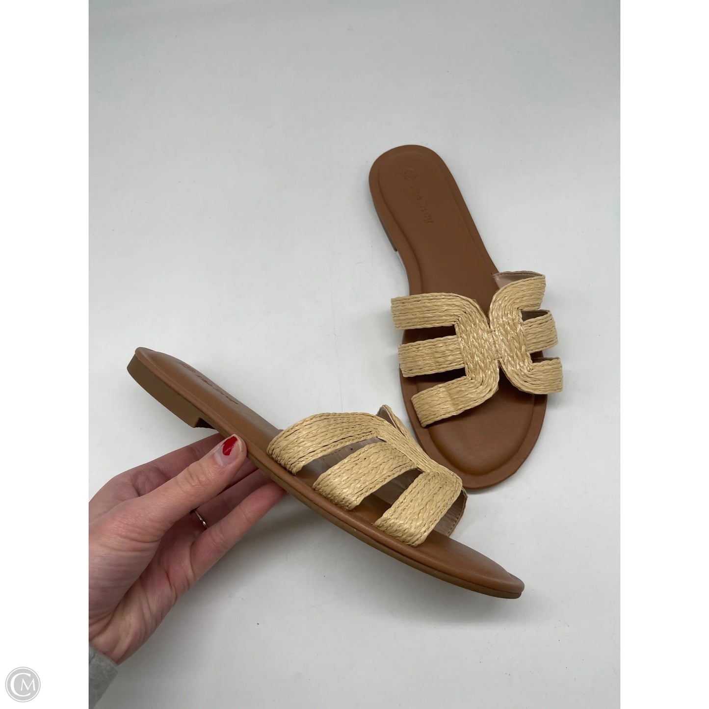 Sandals Flats By The Drop In Tan, Size: 8