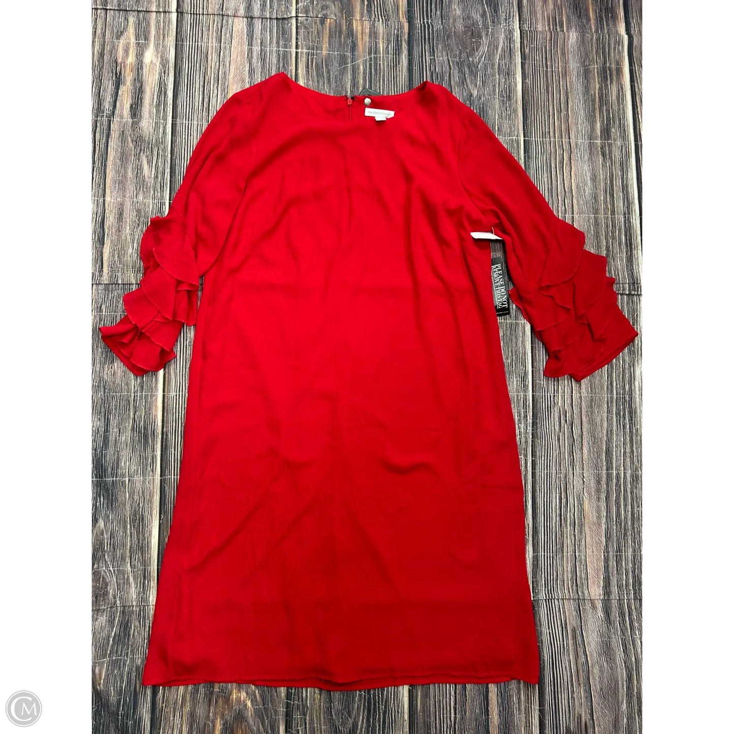 Dress Casual Midi By New York And Co In Red, Size: M