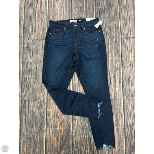 Jeans Straight By Loft In Blue Denim, Size: 10