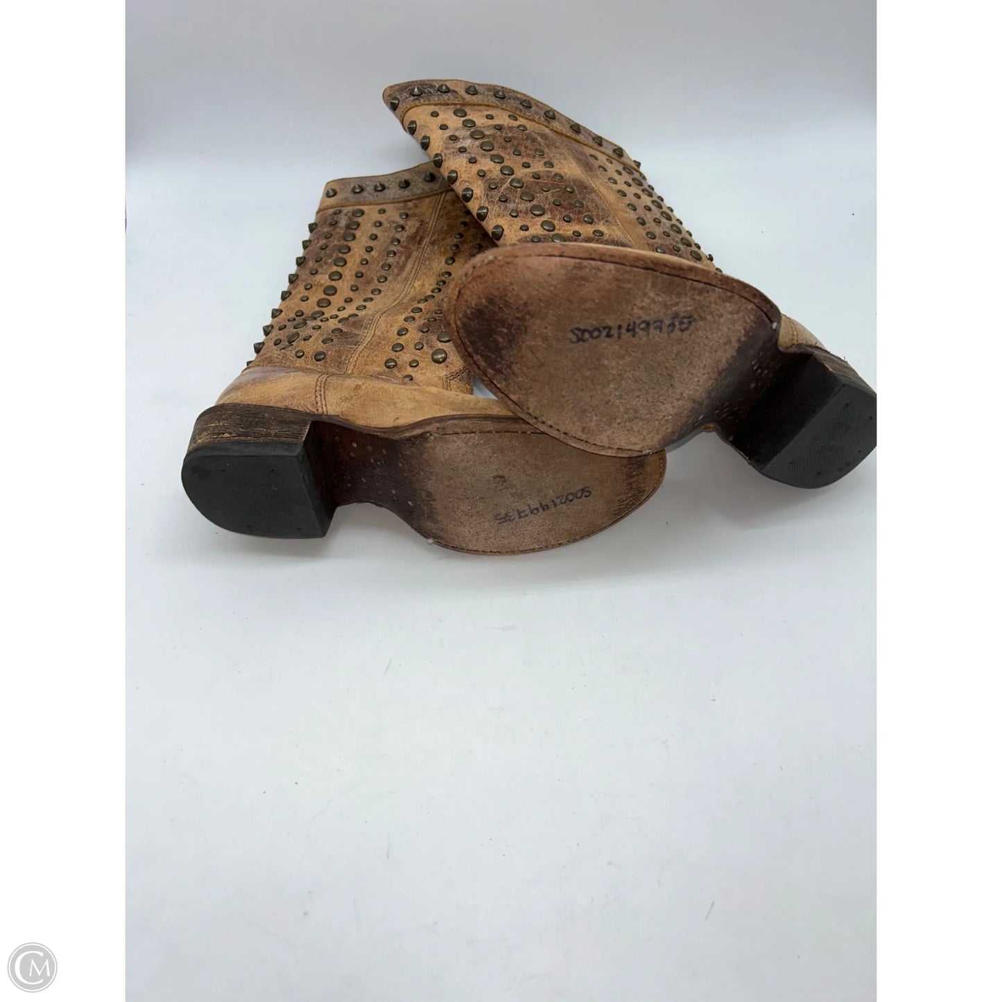 Boots Leather By Corral In Tan, Size: 6.5