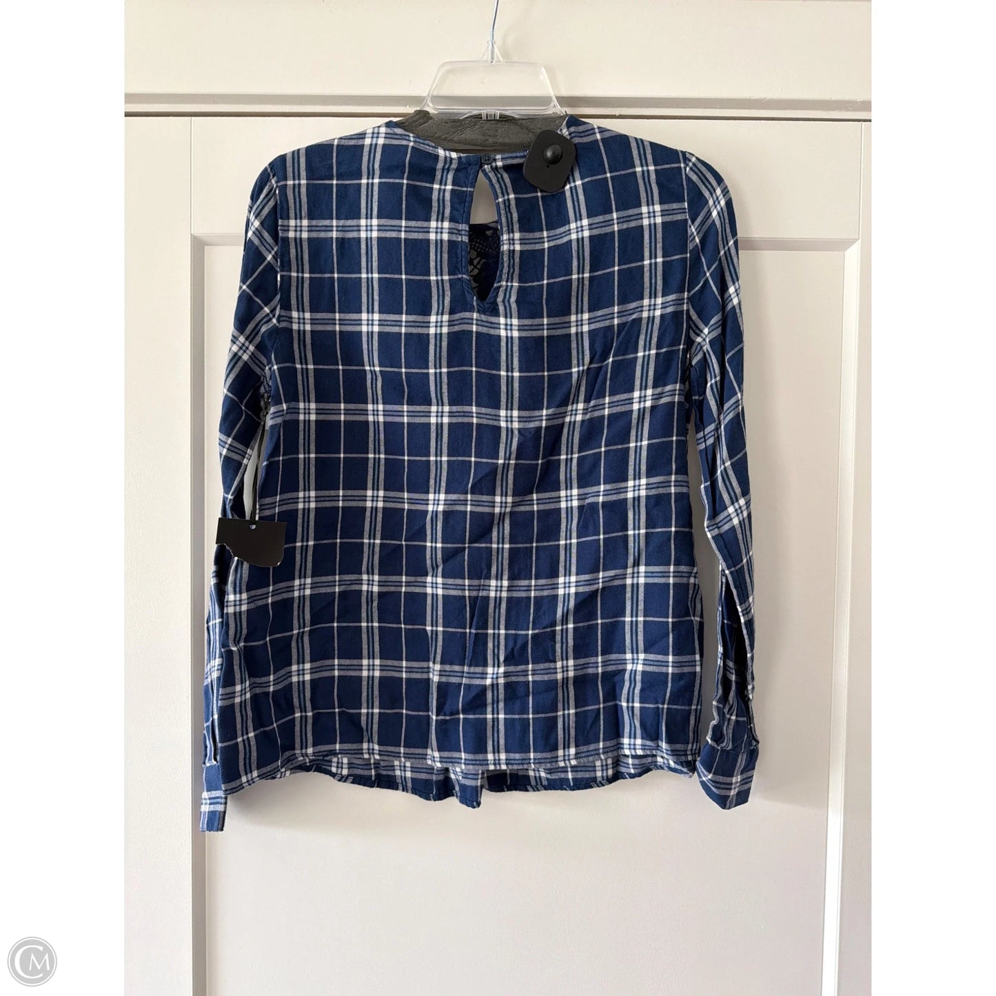 Top Long Sleeve By Simply Vera In Blue, Size: S