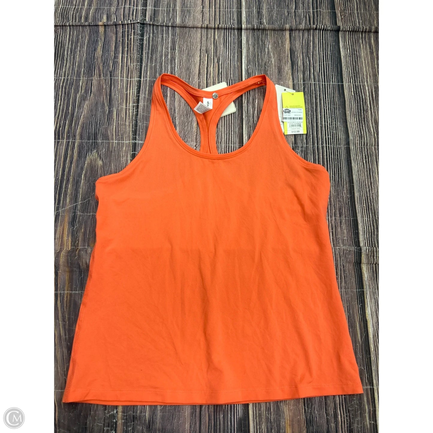 Athletic Tank Top By All In Motion In Orange, Size: S
