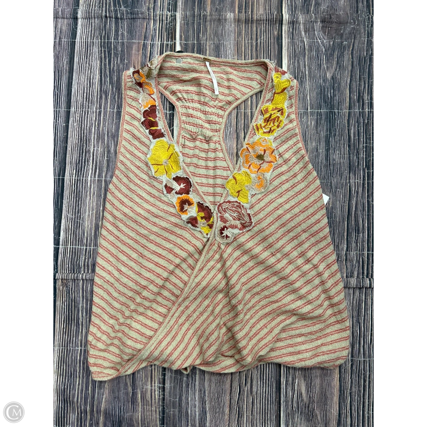 Tank Top By Free People In Tan, Size: S