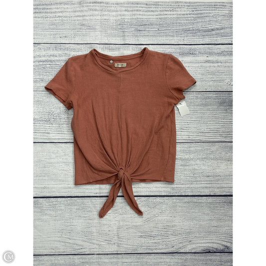 Top Short Sleeve By Madewell In Orange, Size: Xs