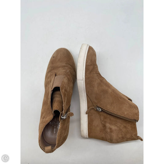 Boots Ankle Heels By Linea Paolo In Tan, Size: 9