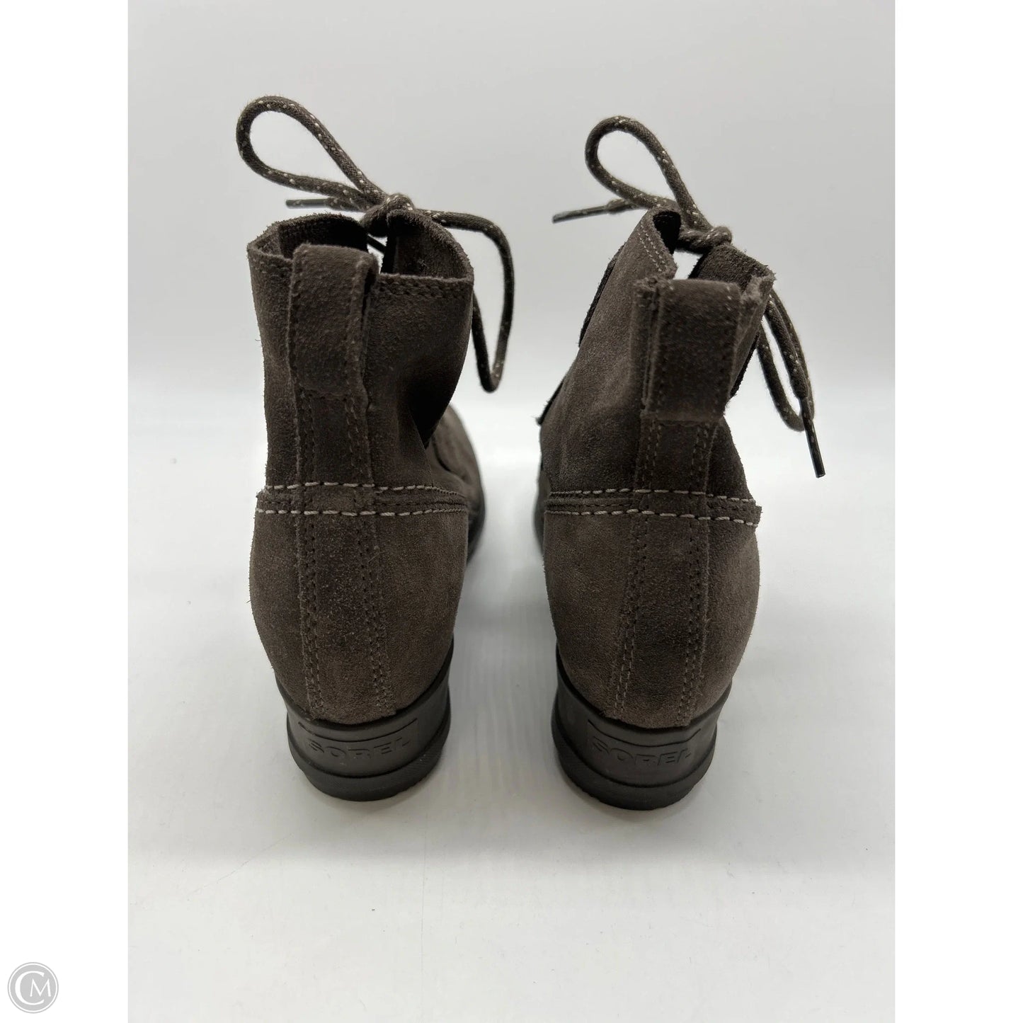 Boots Ankle Heels By Sorel In Grey, Size: 9