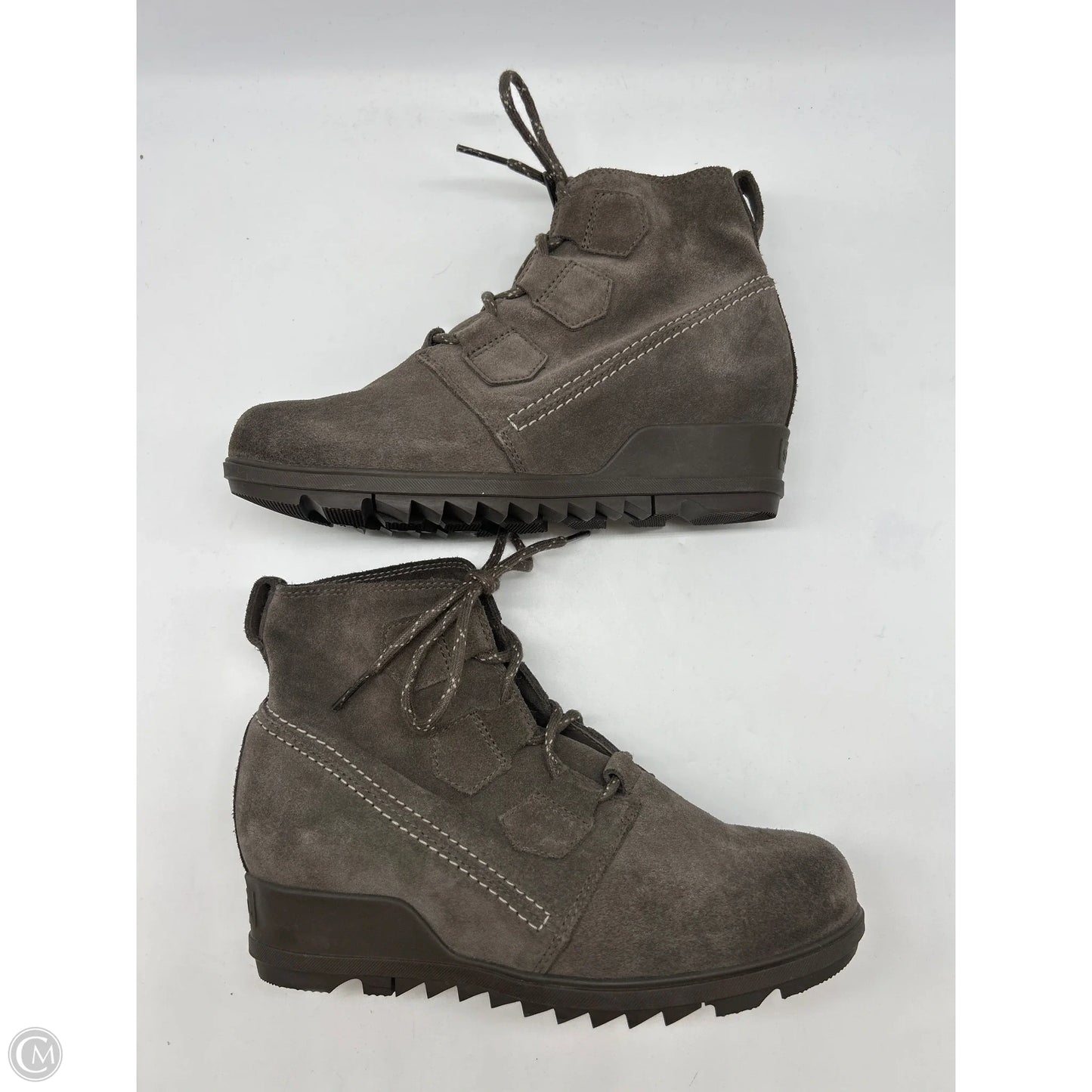 Boots Ankle Heels By Sorel In Grey, Size: 9