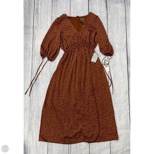 Dress Casual Maxi By Taylor In Brown, Size: M