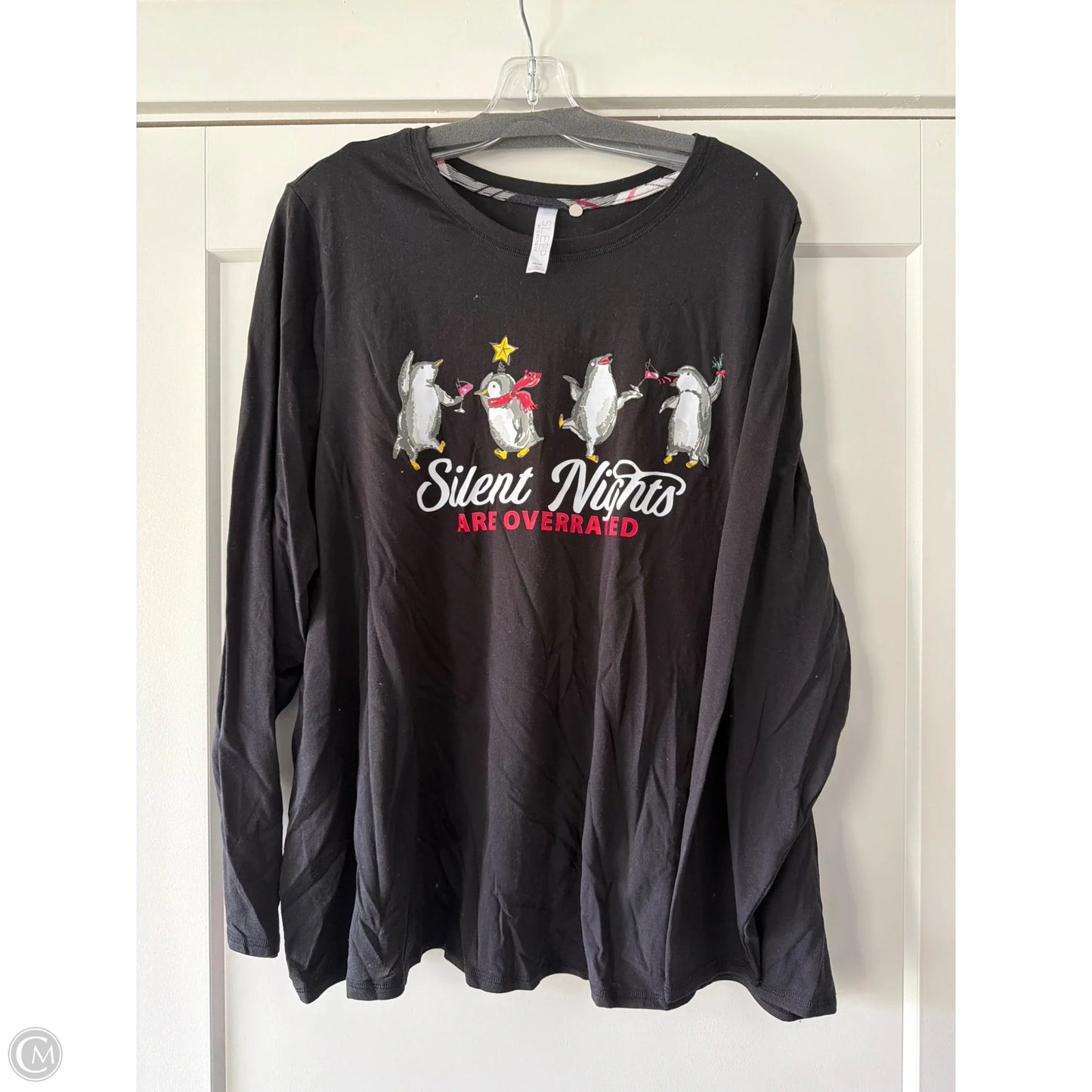 Top Long Sleeve By Clothes Mentor In Black, Size: 2x