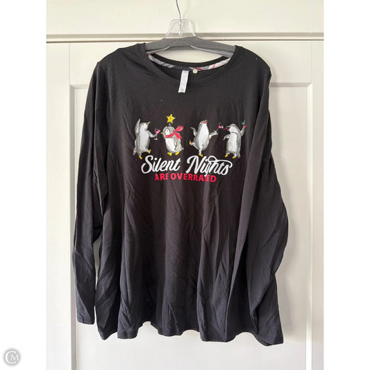 Top Long Sleeve By Clothes Mentor In Black, Size: 2x