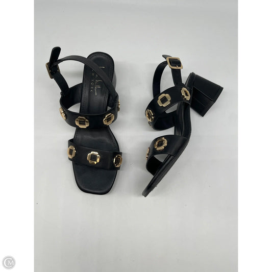Sandals Heels Block By Nicole Miller In Black, Size: 7.5