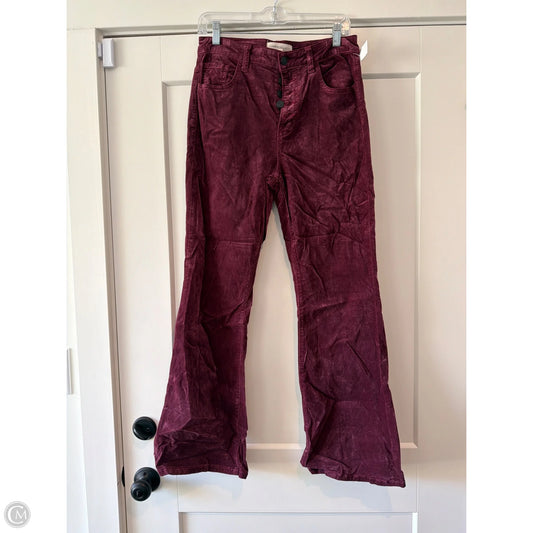 Pants Corduroy By Current Elliott In Maroon, Size: 6