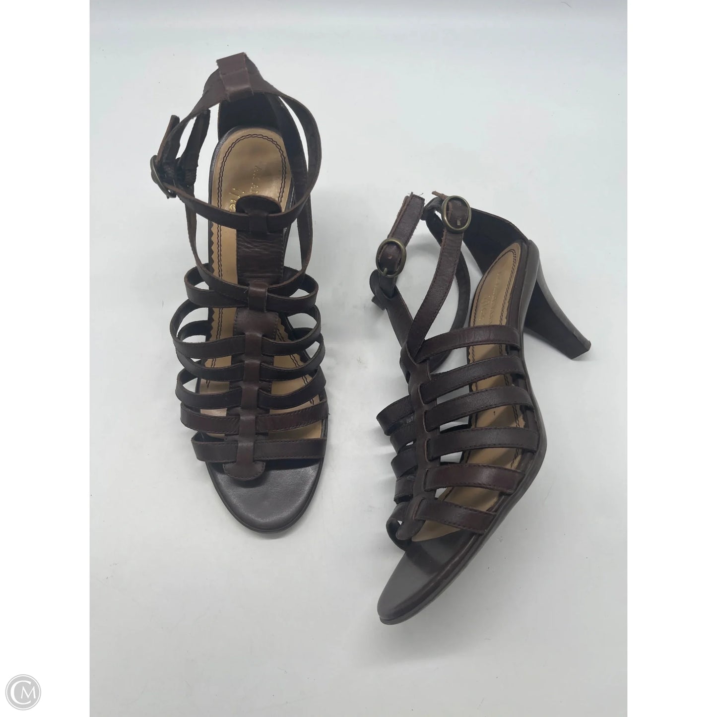 Shoes Heels Kitten By Anne Klein In Brown, Size: 8