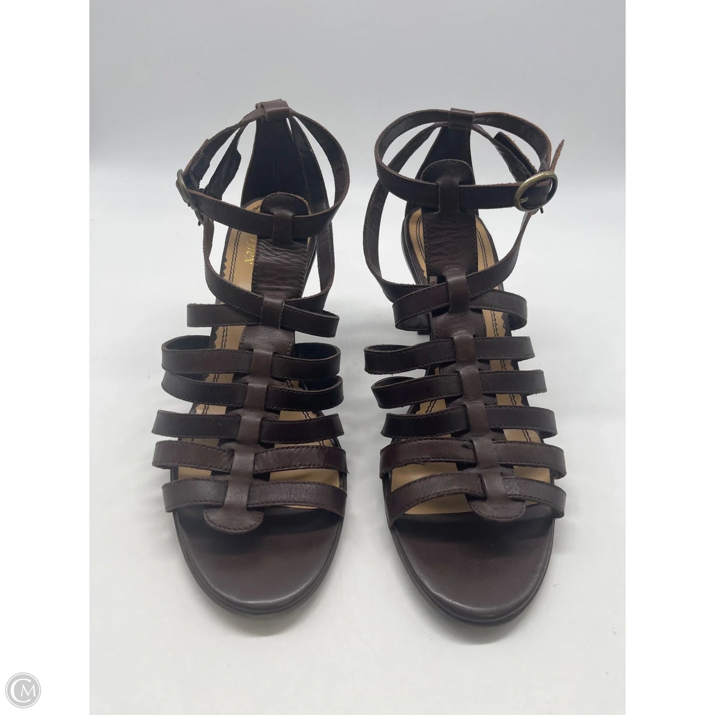 Shoes Heels Kitten By Anne Klein In Brown, Size: 8