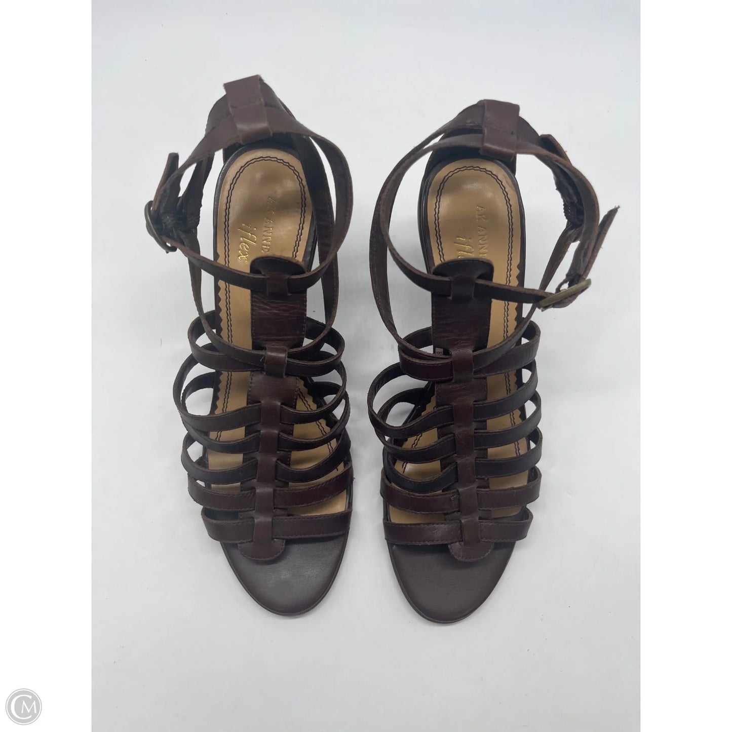 Shoes Heels Kitten By Anne Klein In Brown, Size: 8