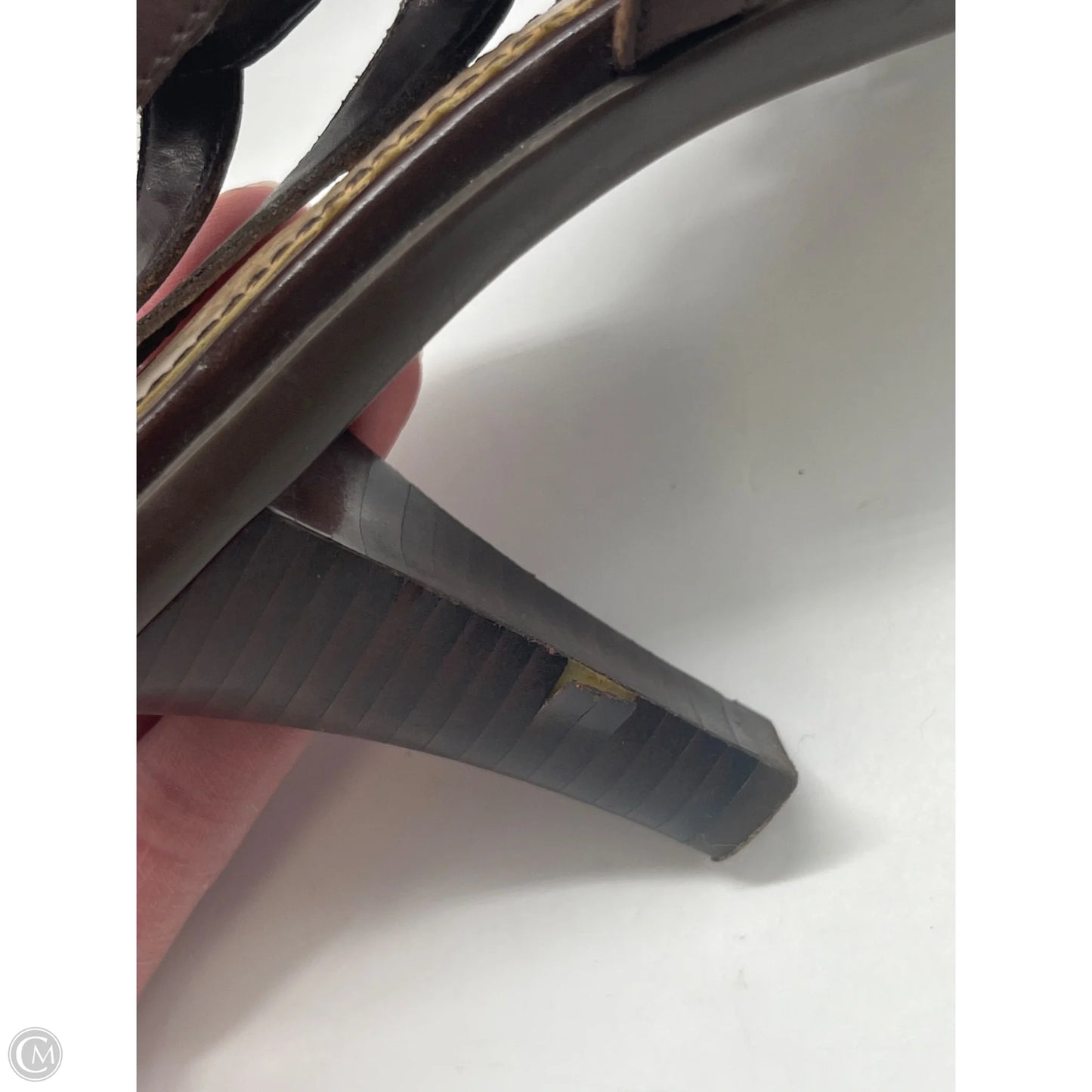 Shoes Heels Kitten By Anne Klein In Brown, Size: 8