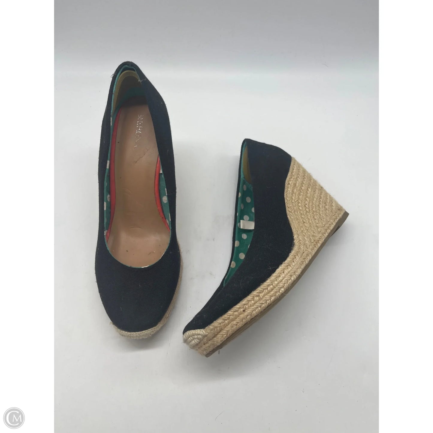 Shoes Heels Wedge By Merona In Black, Size: 8