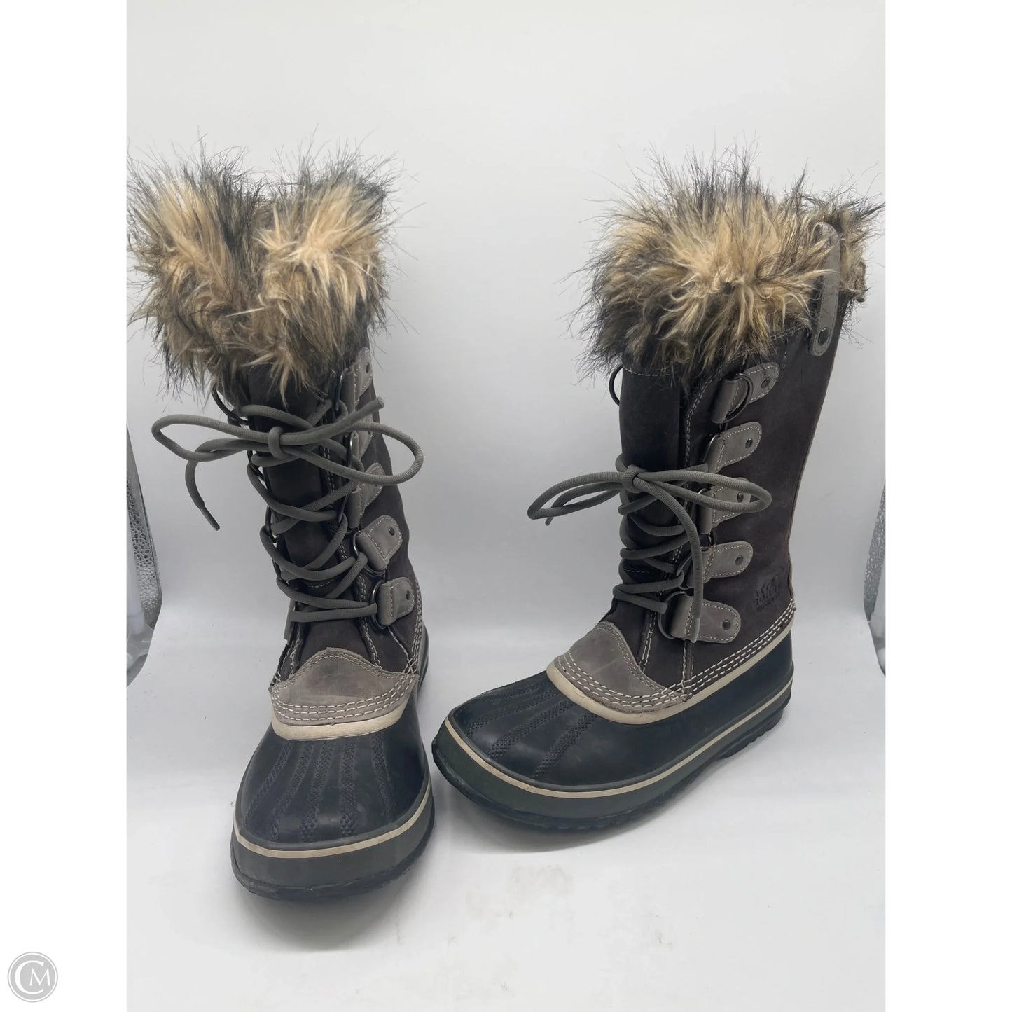 Boots Mid-calf Flats By Sorel In Grey, Size: 8.5