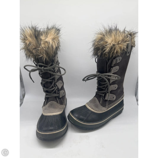 Boots Mid-calf Flats By Sorel In Grey, Size: 8.5