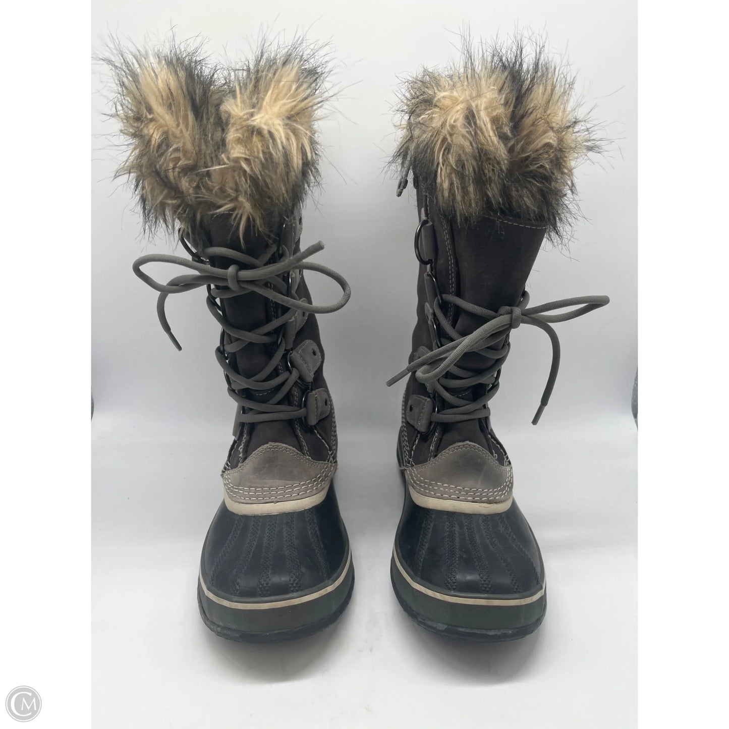 Boots Mid-calf Flats By Sorel In Grey, Size: 8.5