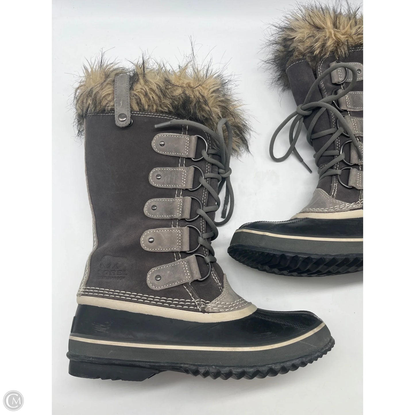 Boots Mid-calf Flats By Sorel In Grey, Size: 8.5