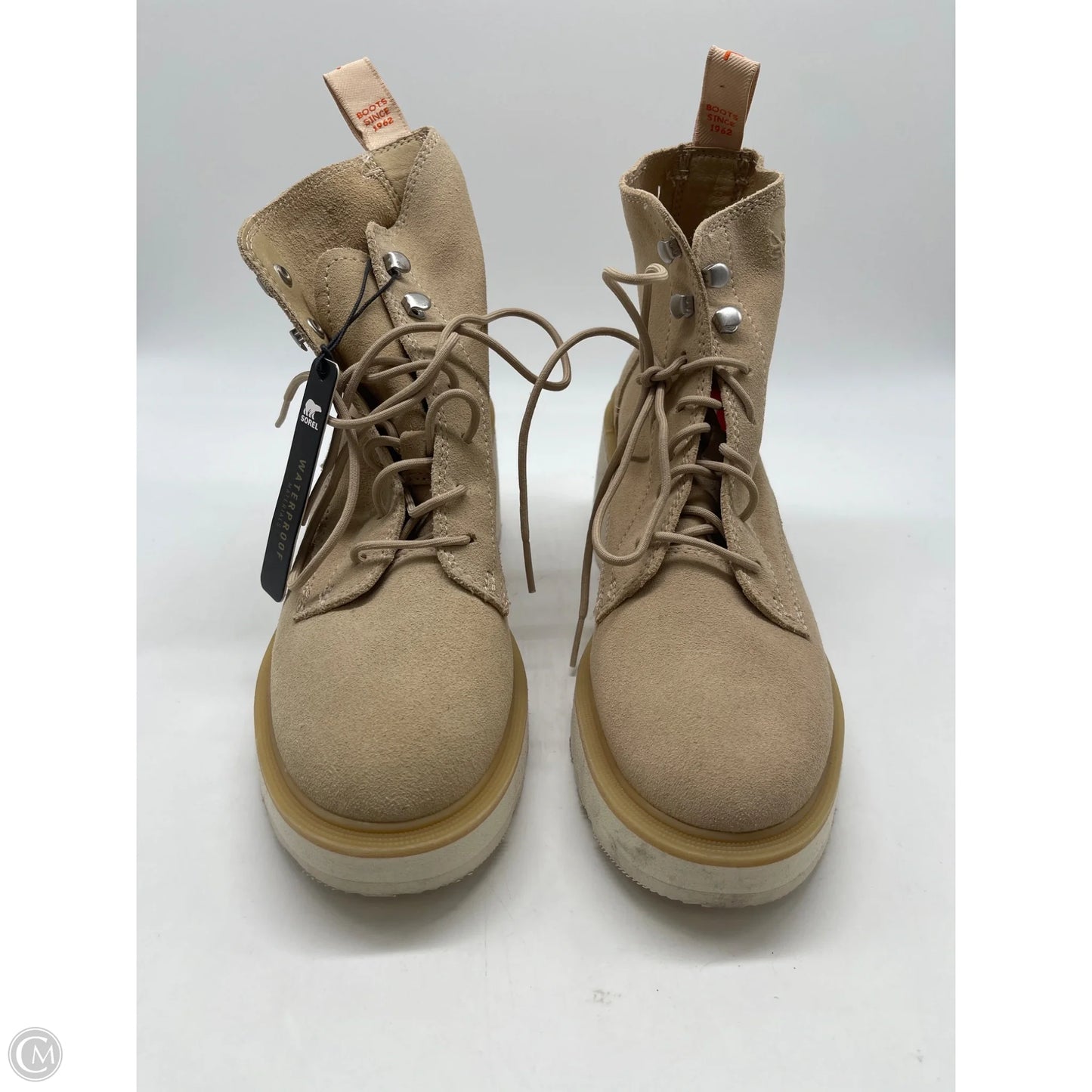 Boots Ankle Heels By Sorel In Tan, Size: 7